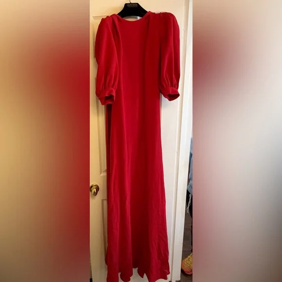 elie saab red dress Elie Saab One-shoulder Draped Gathered Silk-georgette Gown - Women - Burgundy Dresses